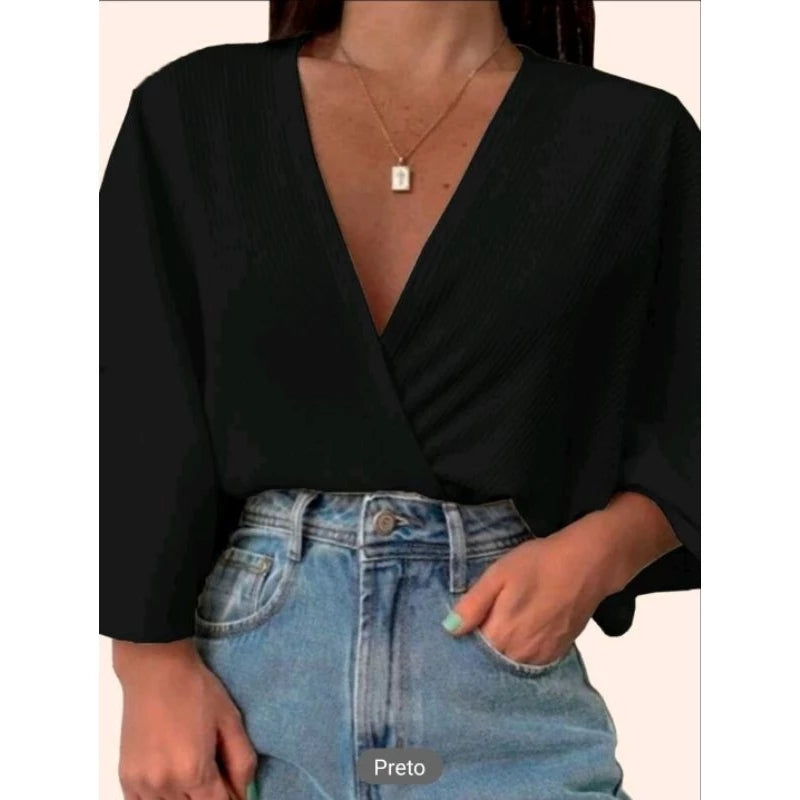 Blusa Transpassada Sofia